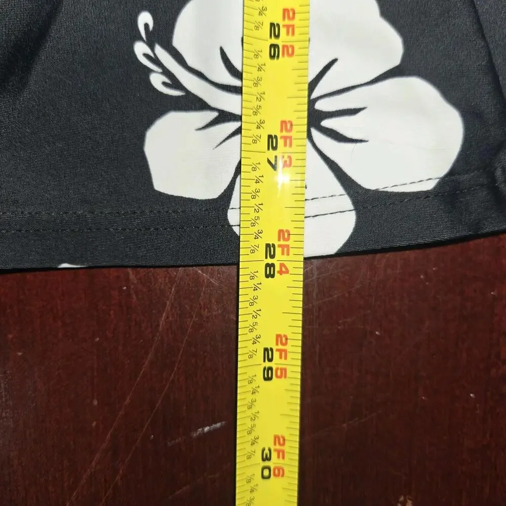 Disney Parks Minnie Mouse Flowers One Piece Black Floral Swimsuit Women's sz L - Picture 9 of 10
